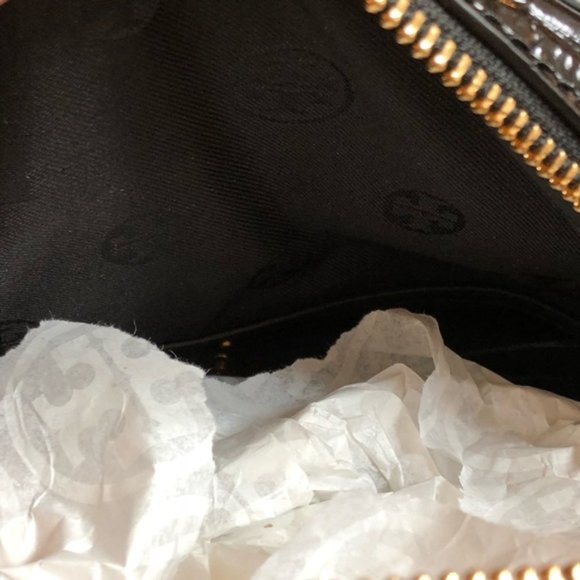 Authentic Tory Burch embossed leather backpack